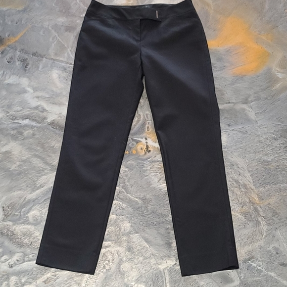 White House/Black Market Perfect Form Slim Ankle Black Dress Pants - Picture 1 of 8